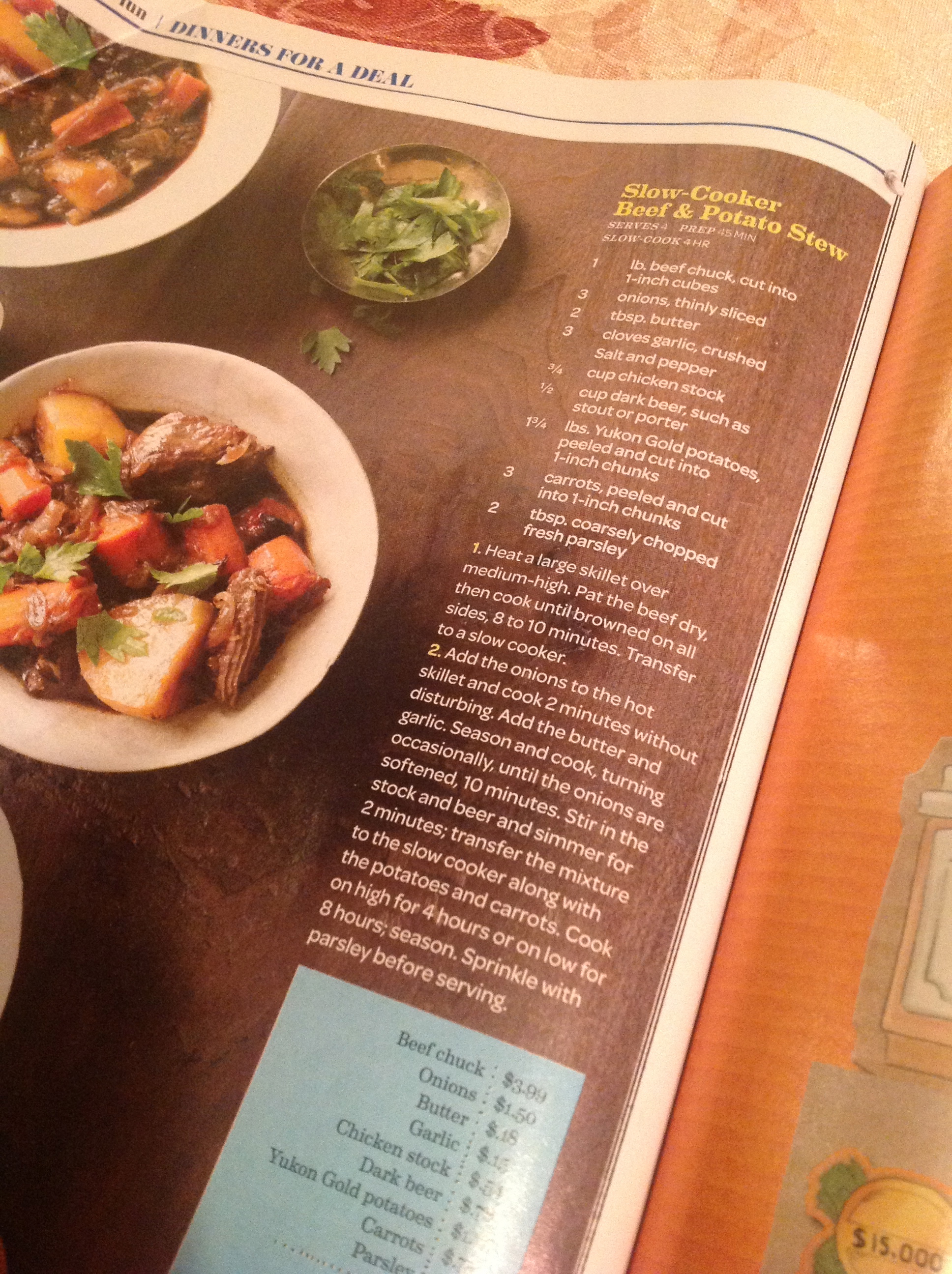 Recipe from Everyday eith Rachael Ray (october 2013)
