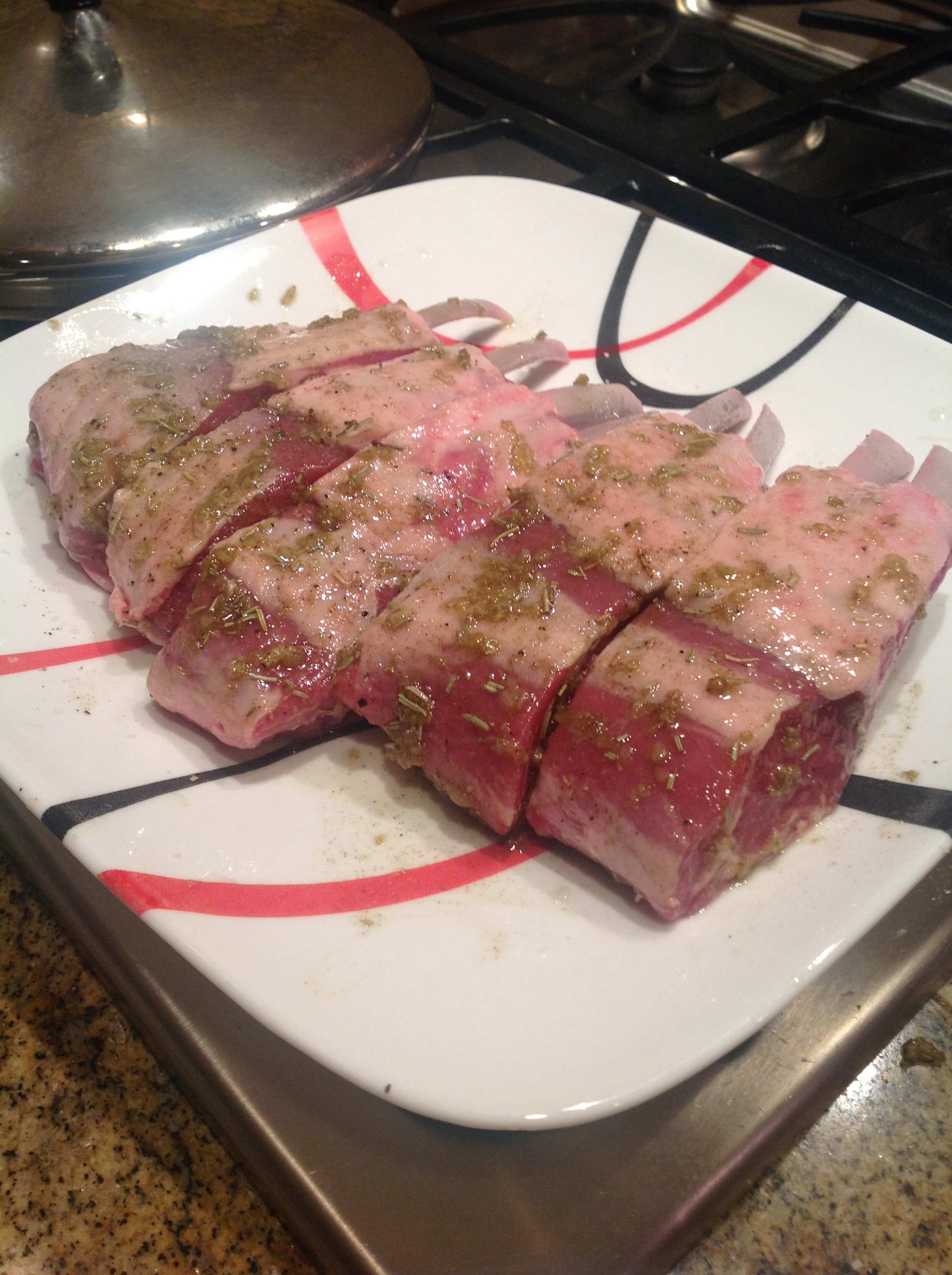 marinated lamb chop