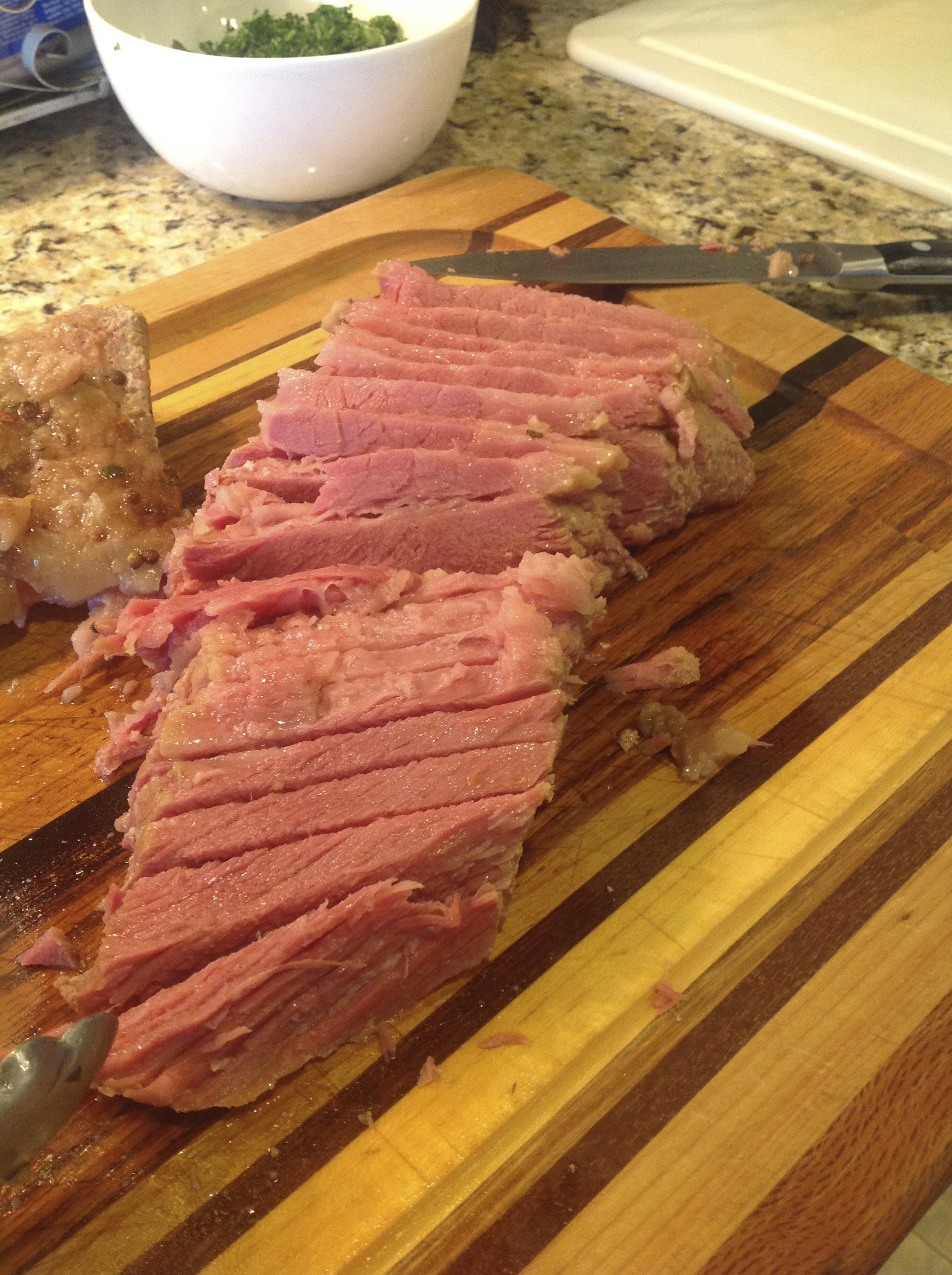 corned beef (dinner at my In laws for St.Patricks)