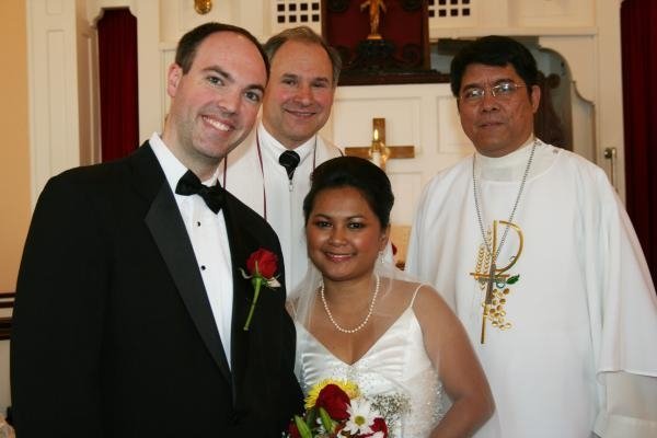 with the Pastors who married us!
