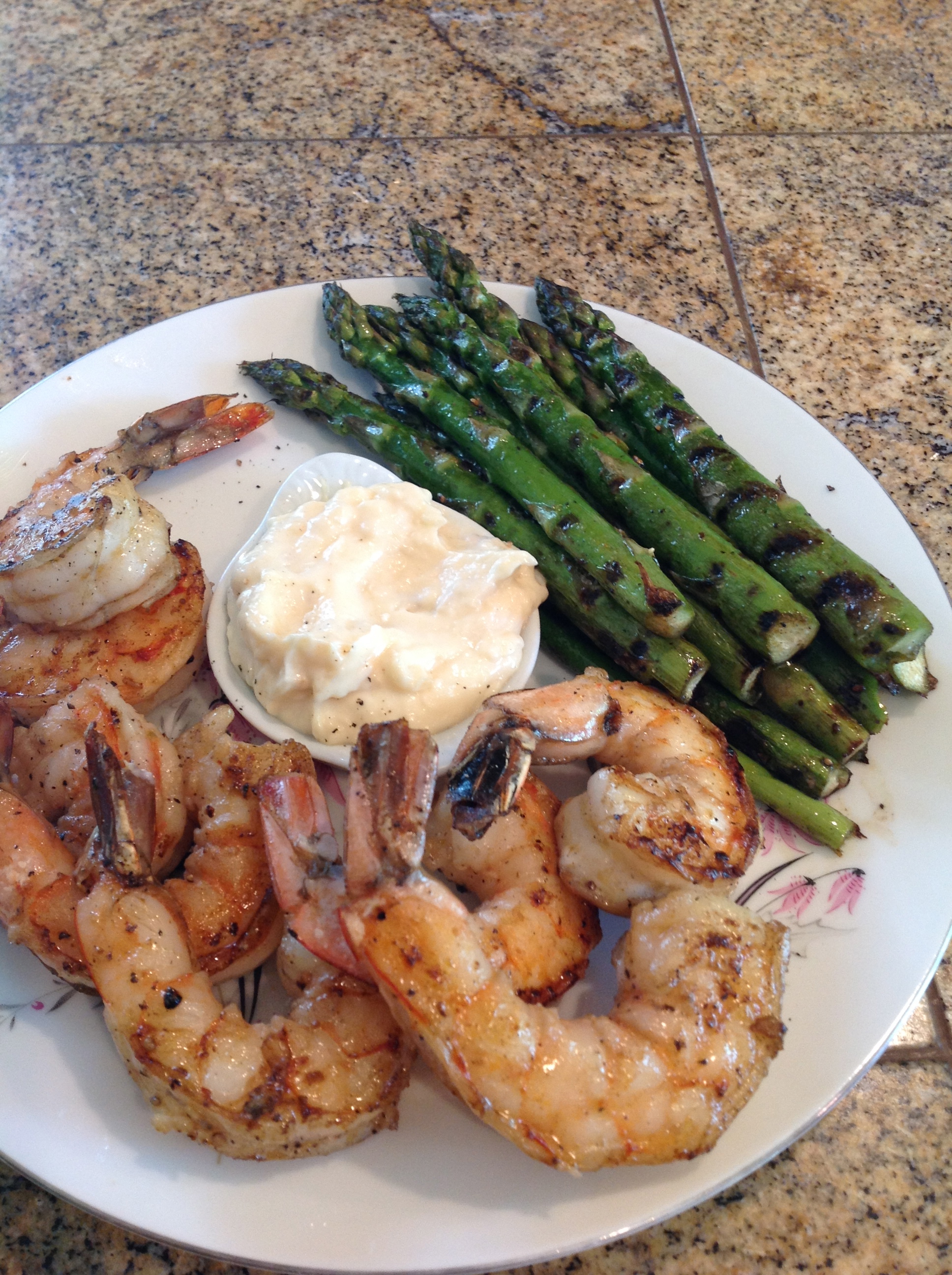 grilled shrimp and aioli