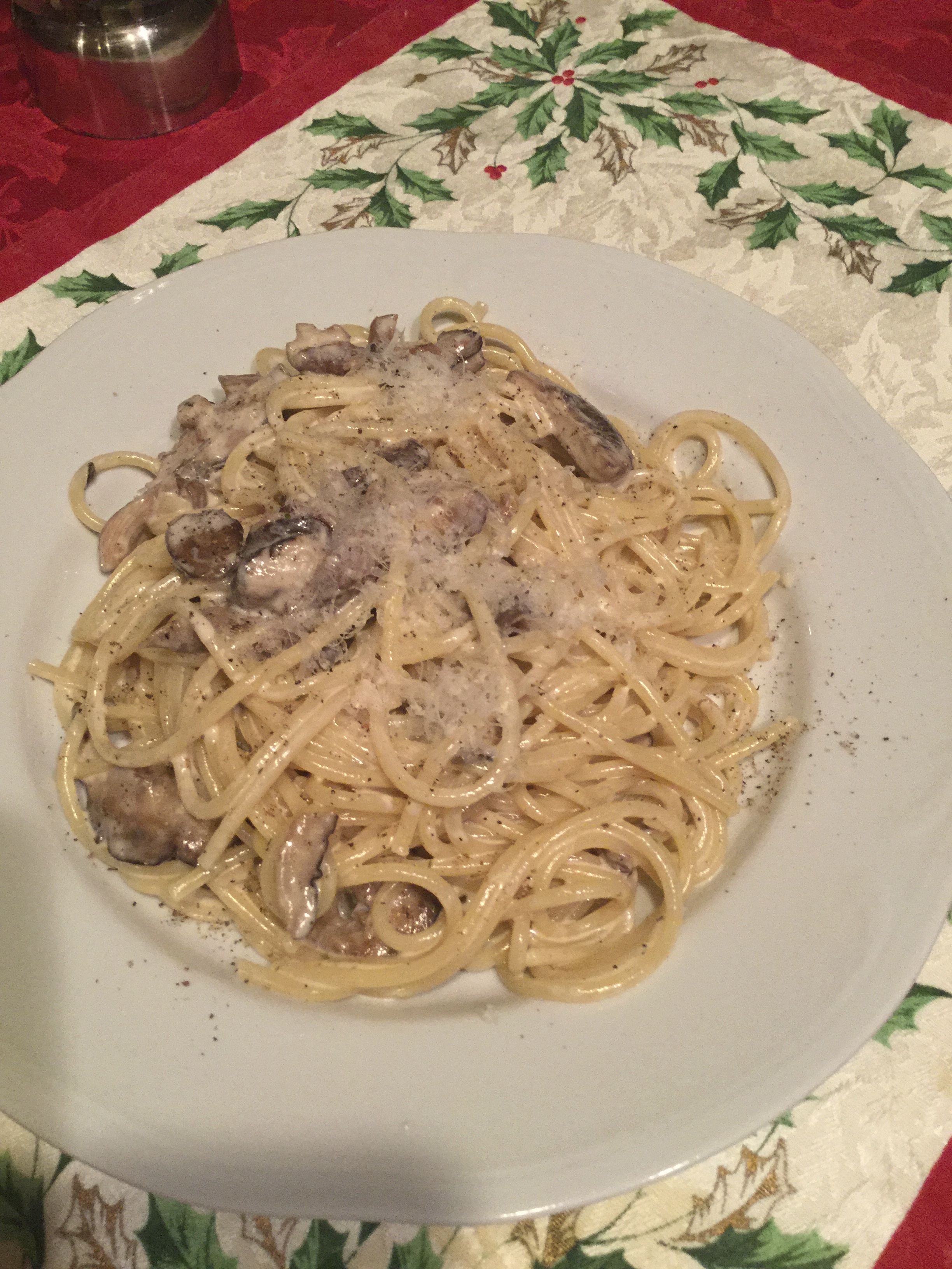 Creamy Mushroom pasta I made (Rachael Ray recipe)