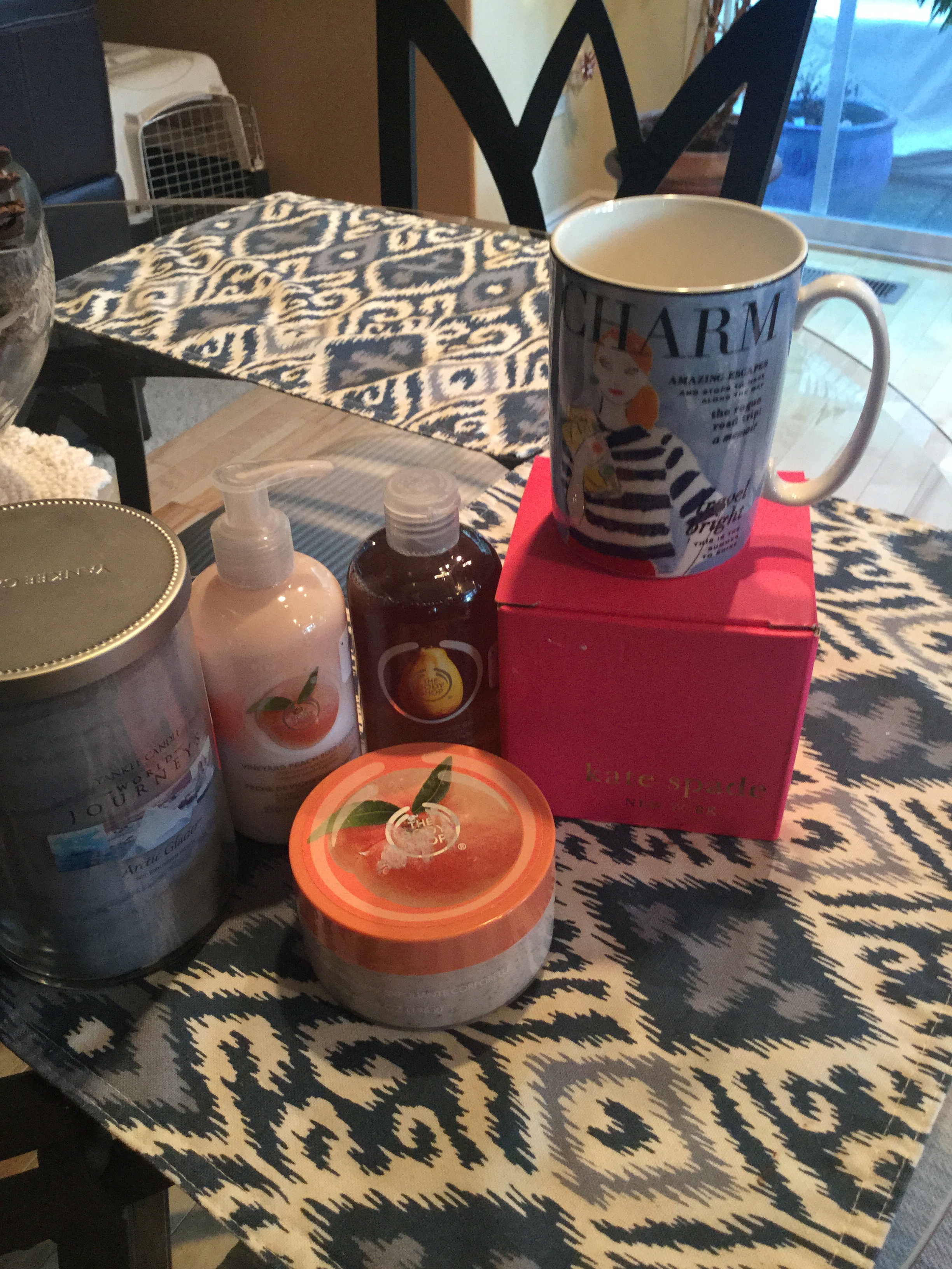 Home goods! I got a Kate Spade mug (she partnered with Lenox in this mug)