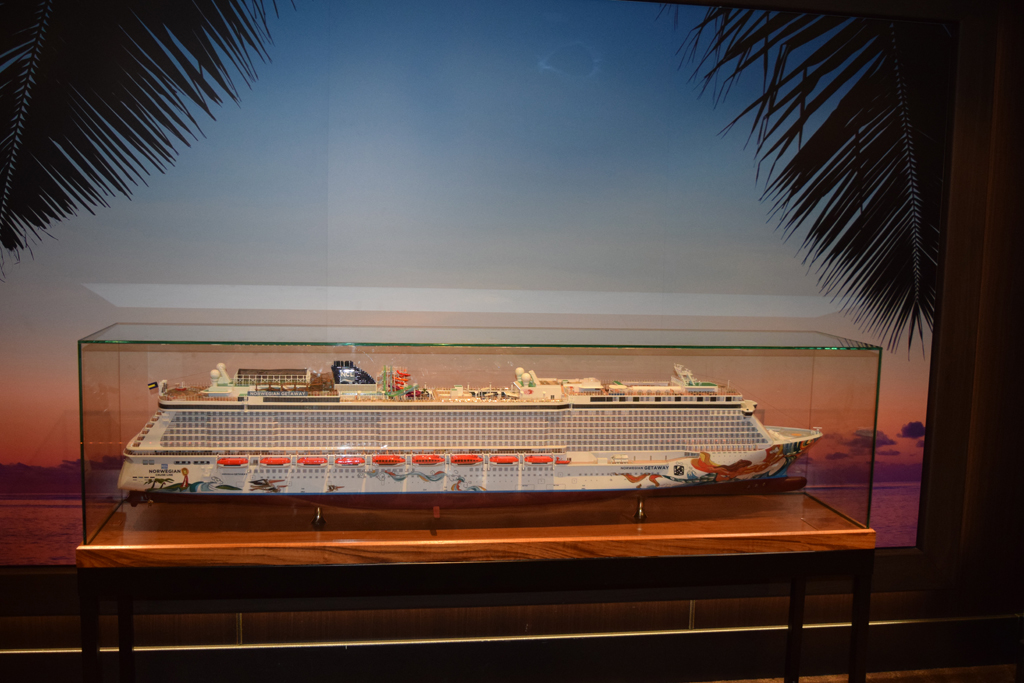 replica of our cruise ship