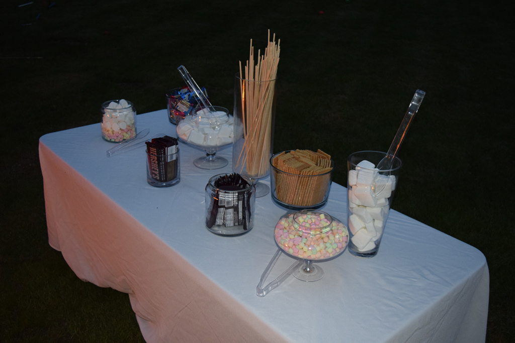so much fun! smores table