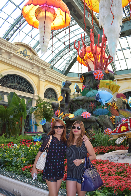 My sisters at Bellagio Hotel