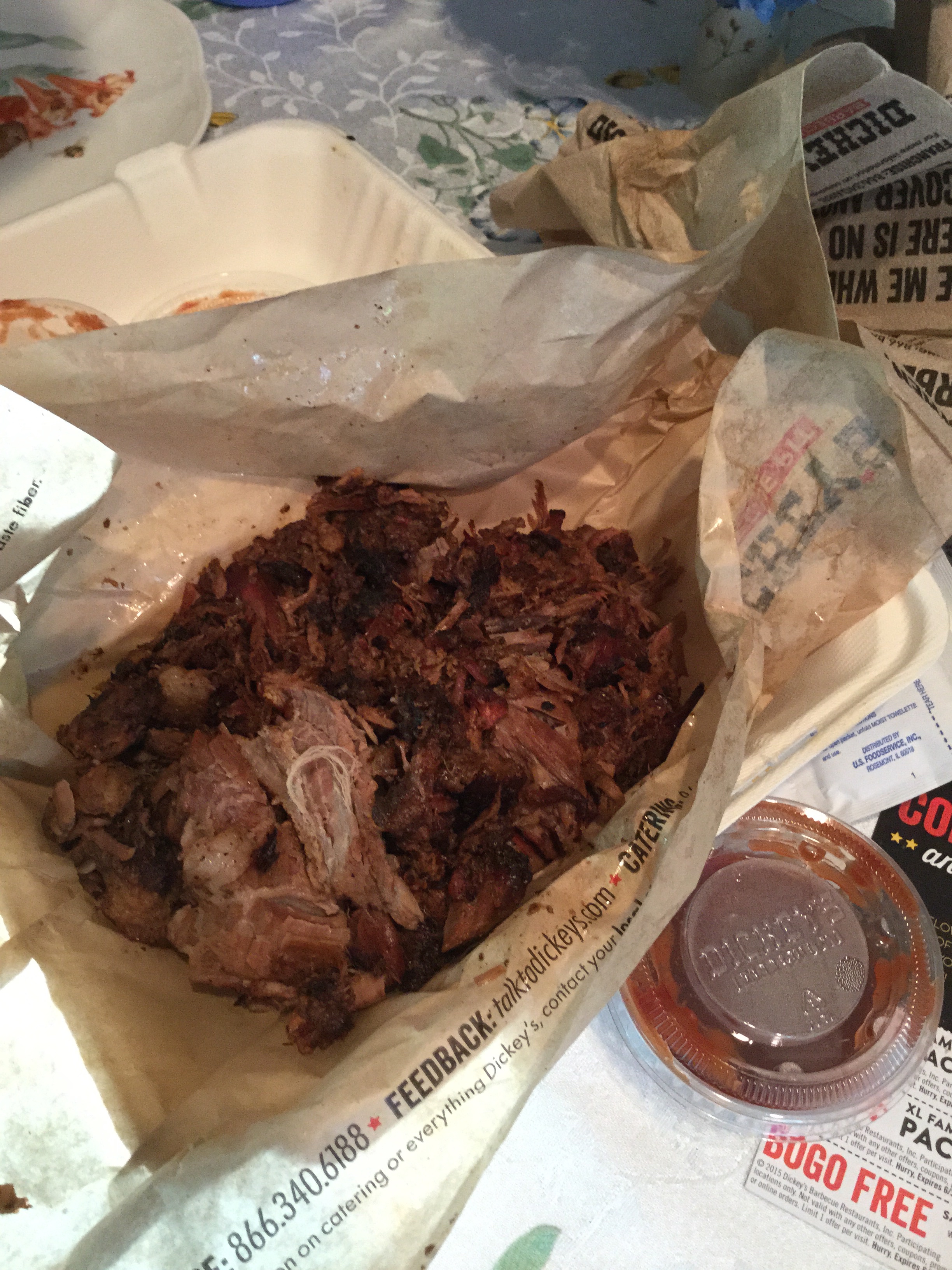 pulled pork from Dickies bbq (another Issaquah restaurant)